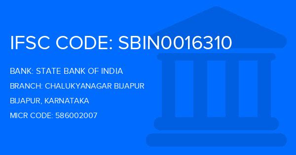 State Bank Of India (SBI) Chalukyanagar Bijapur Branch IFSC Code