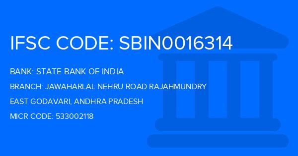 State Bank Of India (SBI) Jawaharlal Nehru Road Rajahmundry Branch IFSC Code