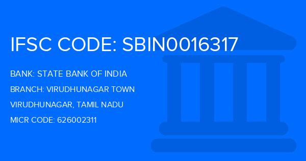 State Bank Of India (SBI) Virudhunagar Town Branch IFSC Code