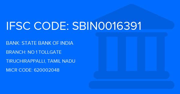 State Bank Of India (SBI) No 1 Tollgate Branch IFSC Code