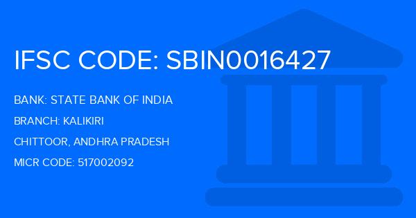 State Bank Of India (SBI) Kalikiri Branch IFSC Code