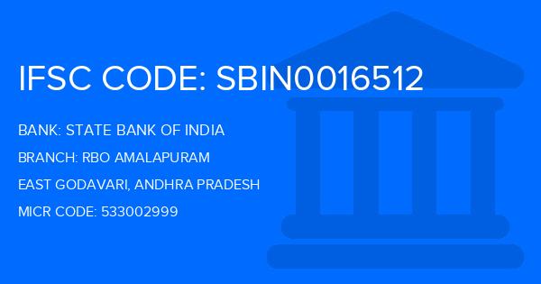 State Bank Of India (SBI) Rbo Amalapuram Branch IFSC Code