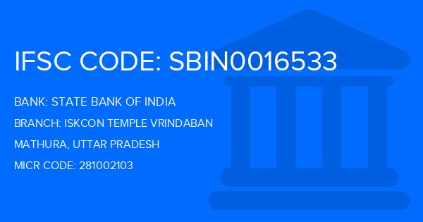 State Bank Of India (SBI) Iskcon Temple Vrindaban Branch IFSC Code
