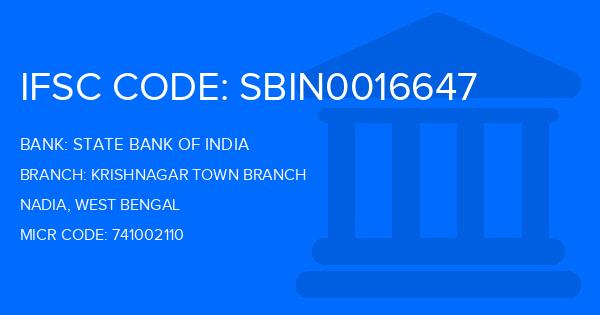 State Bank Of India (SBI) Krishnagar Town Branch