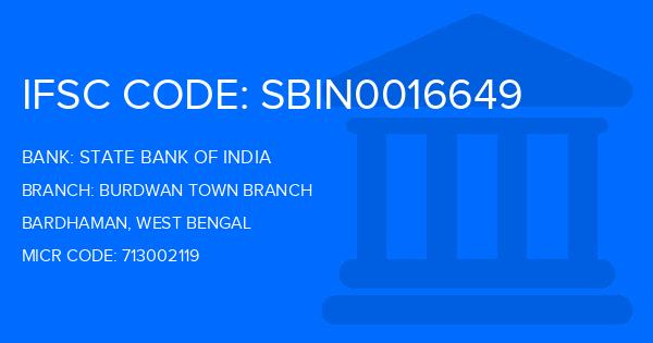 State Bank Of India (SBI) Burdwan Town Branch