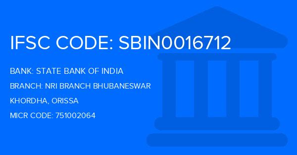 State Bank Of India (SBI) Nri Branch Bhubaneswar Branch IFSC Code