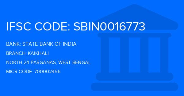 State Bank Of India (SBI) Kaikhali Branch IFSC Code