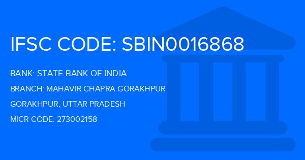 State Bank Of India (SBI) Mahavir Chapra Gorakhpur Branch IFSC Code