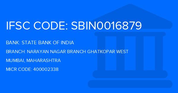 State Bank Of India (SBI) Narayan Nagar Branch Ghatkopar West Branch IFSC Code