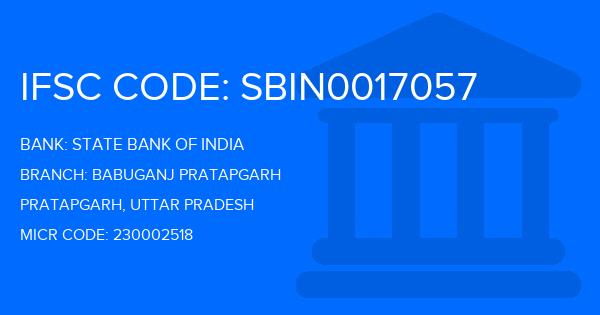 State Bank Of India (SBI) Babuganj Pratapgarh Branch IFSC Code