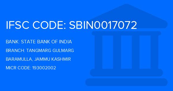 State Bank Of India (SBI) Tangmarg Gulmarg Branch IFSC Code