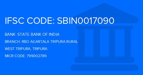 State Bank Of India (SBI) Rbo Agartala Tripura Rural Branch IFSC Code