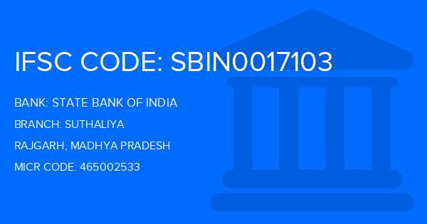 State Bank Of India (SBI) Suthaliya Branch IFSC Code