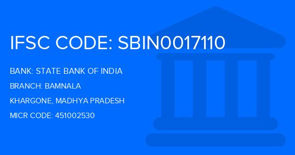 State Bank Of India (SBI) Bamnala Branch IFSC Code