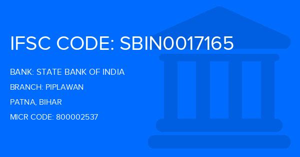 State Bank Of India (SBI) Piplawan Branch IFSC Code