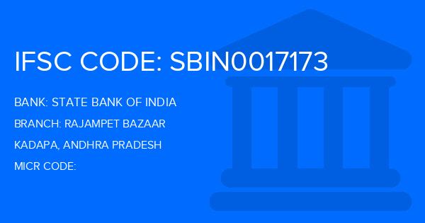 State Bank Of India (SBI) Rajampet Bazaar Branch IFSC Code