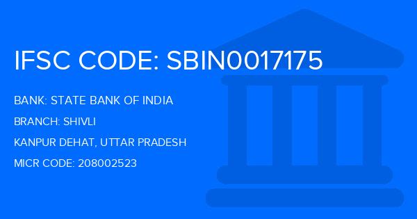 State Bank Of India (SBI) Shivli Branch IFSC Code