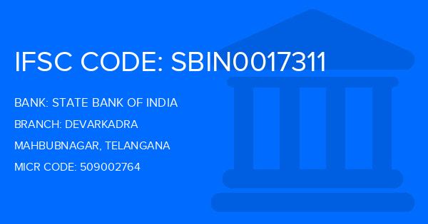 State Bank Of India (SBI) Devarkadra Branch IFSC Code