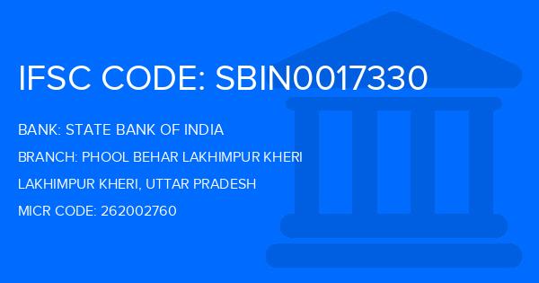 State Bank Of India (SBI) Phool Behar Lakhimpur Kheri Branch IFSC Code