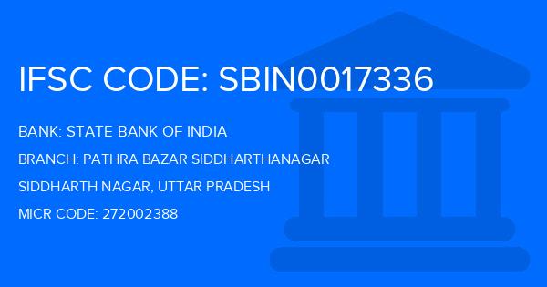 State Bank Of India (SBI) Pathra Bazar Siddharthanagar Branch IFSC Code