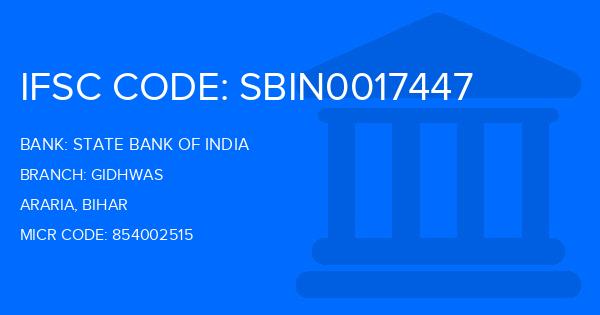 State Bank Of India (SBI) Gidhwas Branch IFSC Code