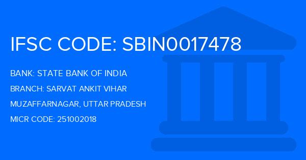 State Bank Of India (SBI) Sarvat Ankit Vihar Branch IFSC Code