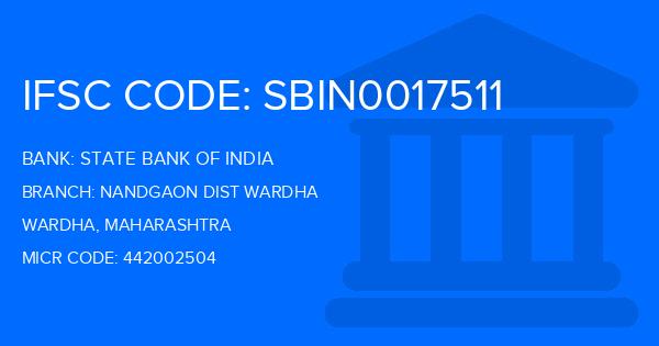 State Bank Of India (SBI) Nandgaon Dist Wardha Branch IFSC Code