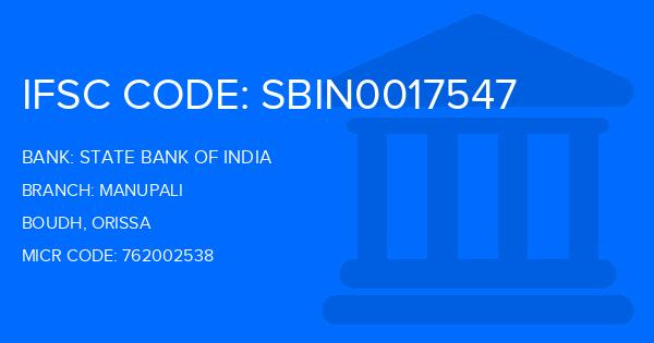 State Bank Of India (SBI) Manupali Branch IFSC Code