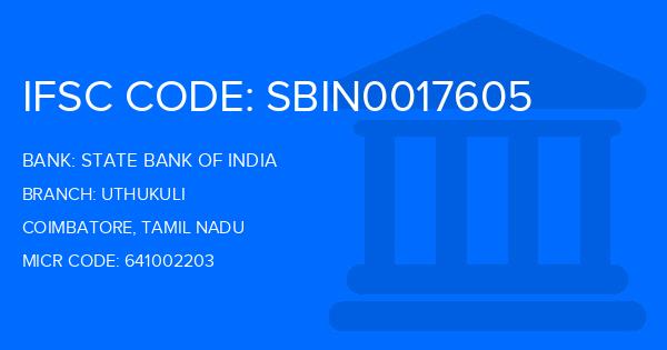 State Bank Of India (SBI) Uthukuli Branch IFSC Code