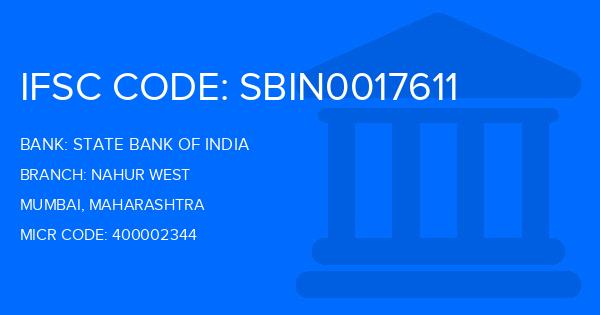 State Bank Of India (SBI) Nahur West Branch IFSC Code