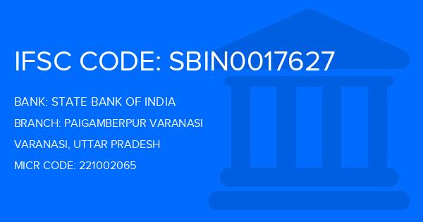 State Bank Of India (SBI) Paigamberpur Varanasi Branch IFSC Code