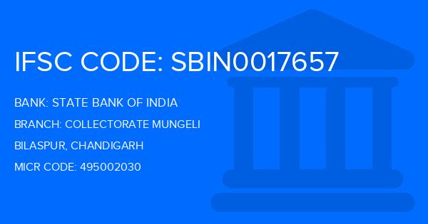 State Bank Of India (SBI) Collectorate Mungeli Branch IFSC Code
