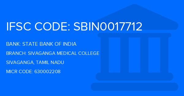 State Bank Of India (SBI) Sivaganga Medical College Branch IFSC Code