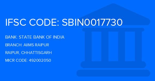 State Bank Of India (SBI) Aiims Raipur Branch IFSC Code