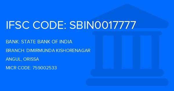 State Bank Of India (SBI) Dimirmunda Kishorenagar Branch IFSC Code