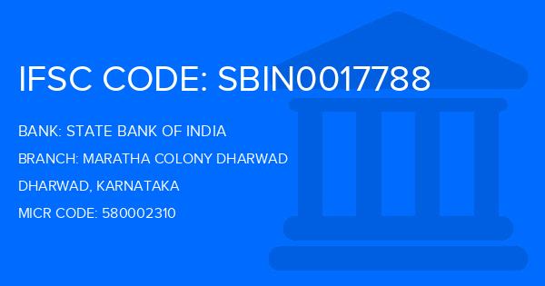 State Bank Of India (SBI) Maratha Colony Dharwad Branch IFSC Code