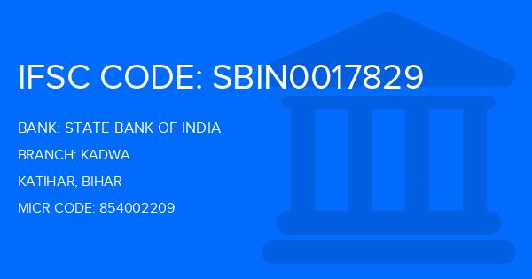 State Bank Of India (SBI) Kadwa Branch IFSC Code