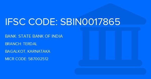 State Bank Of India (SBI) Terdal Branch IFSC Code