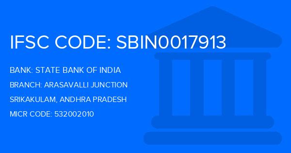 State Bank Of India (SBI) Arasavalli Junction Branch IFSC Code
