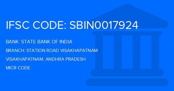 State Bank Of India (SBI) Station Road Visakhapatnam Branch IFSC Code