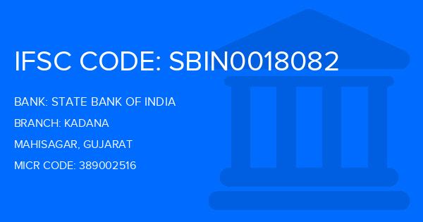 State Bank Of India (SBI) Kadana Branch IFSC Code