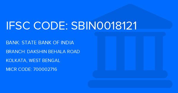 State Bank Of India (SBI) Dakshin Behala Road Branch IFSC Code