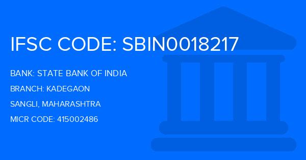 State Bank Of India (SBI) Kadegaon Branch IFSC Code