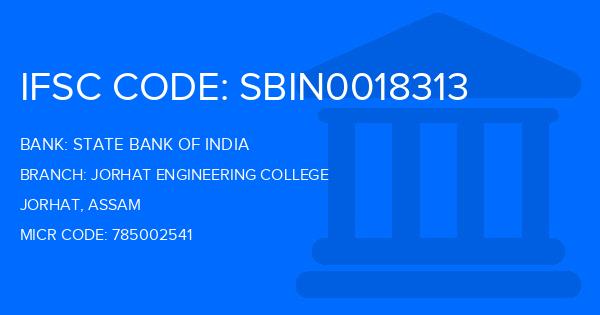 State Bank Of India (SBI) Jorhat Engineering College Branch IFSC Code