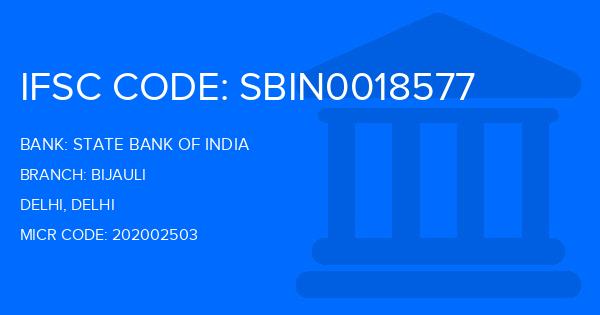 State Bank Of India (SBI) Bijauli Branch IFSC Code