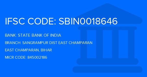 State Bank Of India (SBI) Sangrampur Dist East Champaran Branch IFSC Code