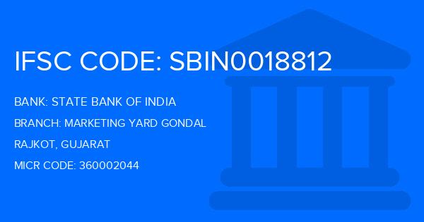 State Bank Of India (SBI) Marketing Yard Gondal Branch IFSC Code
