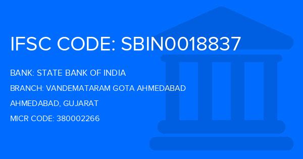 State Bank Of India (SBI) Vandemataram Gota Ahmedabad Branch IFSC Code