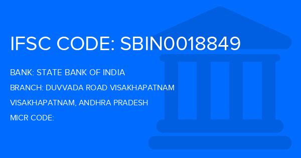 State Bank Of India (SBI) Duvvada Road Visakhapatnam Branch IFSC Code