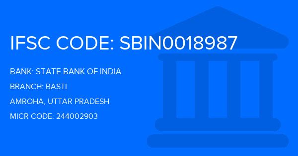 State Bank Of India (SBI) Basti Branch IFSC Code